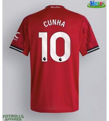 Manchester United Matheus Cunha #10 Hemmatröja 2025-26 Kortärmad